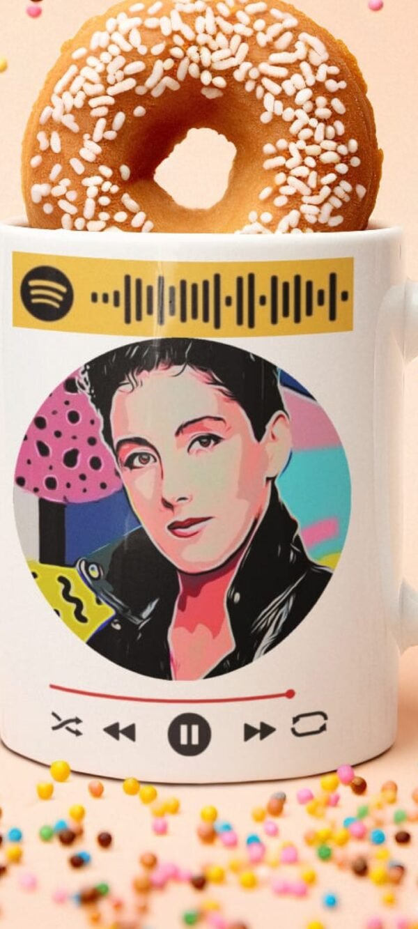 Taza Ana Torroja con código Spotify